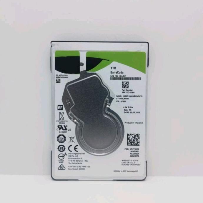 Hardisk Laptop 1TB BarraCuda Sata 2,5" Baru HDD 1TB Laptop Notebook ps hen01