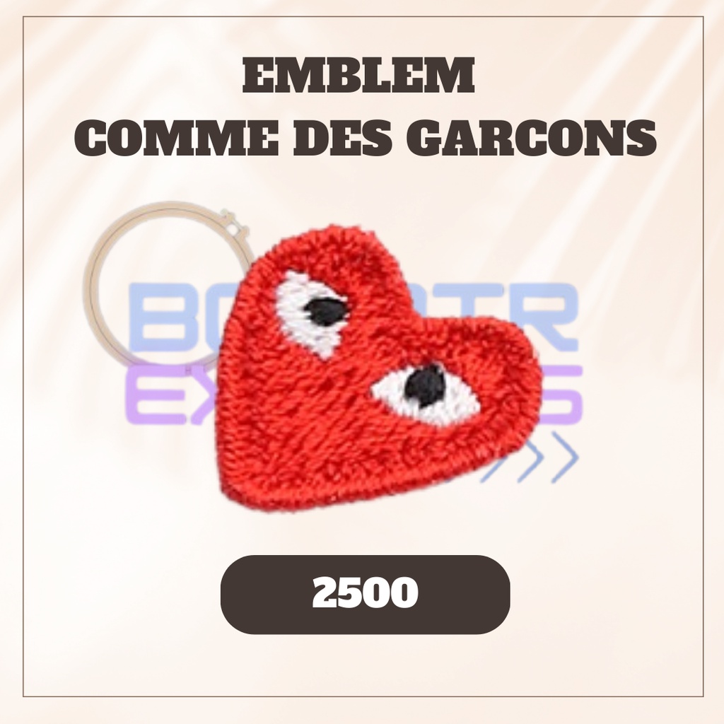COMME DES GARCONS | Emblem Comme Des Garcons | Patch Comme Des Garcon | Emblem CDG | Patch CDG | CDG