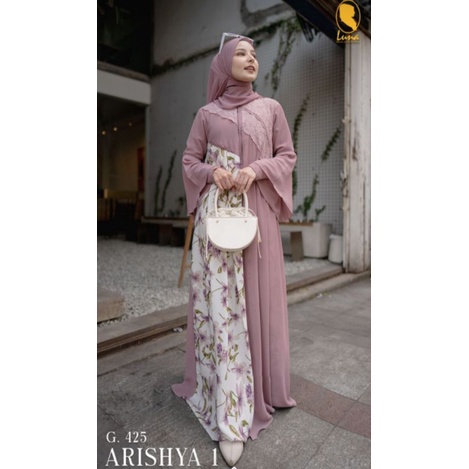 gamis arishya by luna hijab original best seller