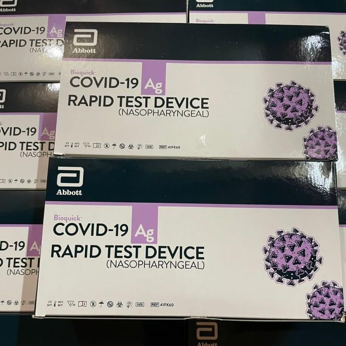Terlaris Panbio Abbott Bioquick Naso Antigen Original Isi 25 Pcs Exp 2023