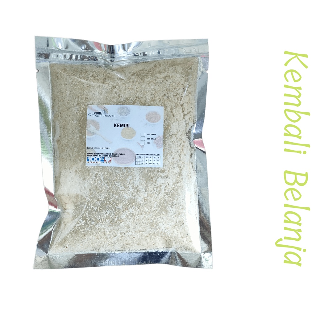 Kemiri Bubuk/ Miri Bubuk/ Candlenut Ground 100 Gram