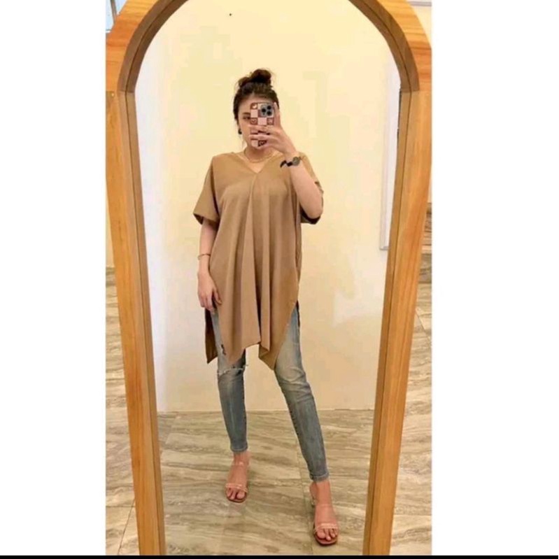 [BISA COD] BAJU LONG SQUARE TUNIK NAGITA
