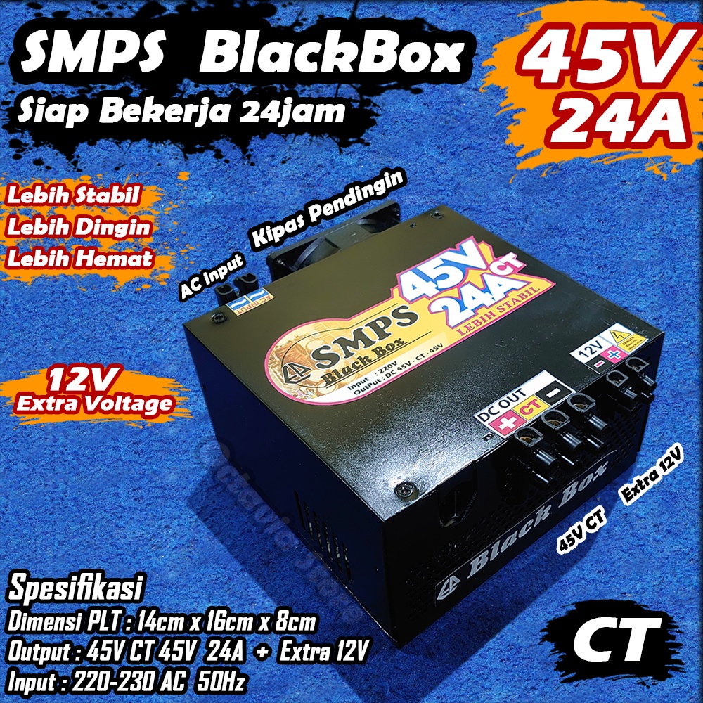 Trafo SMPS Power supply BlackBox  45V 42V 32V 24V ~ 24A 18A kapasitas besar