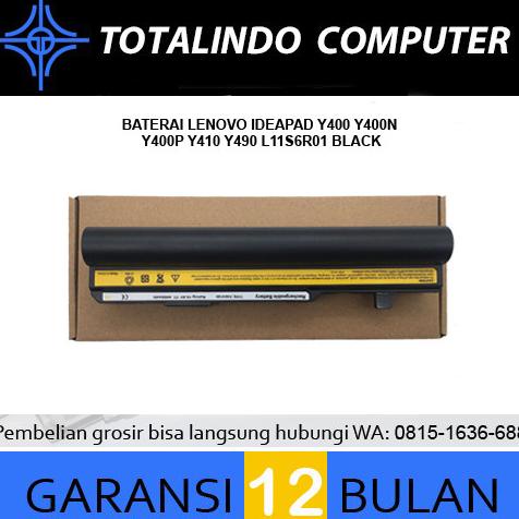 Baterai Lenovo ideapad 3000 Y410, Y400, Y400N, Y400P, Y500, Y490