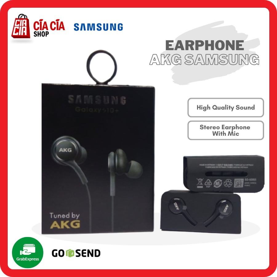 Earphone AKG samsung S10 S10+ original / headset / handsfree