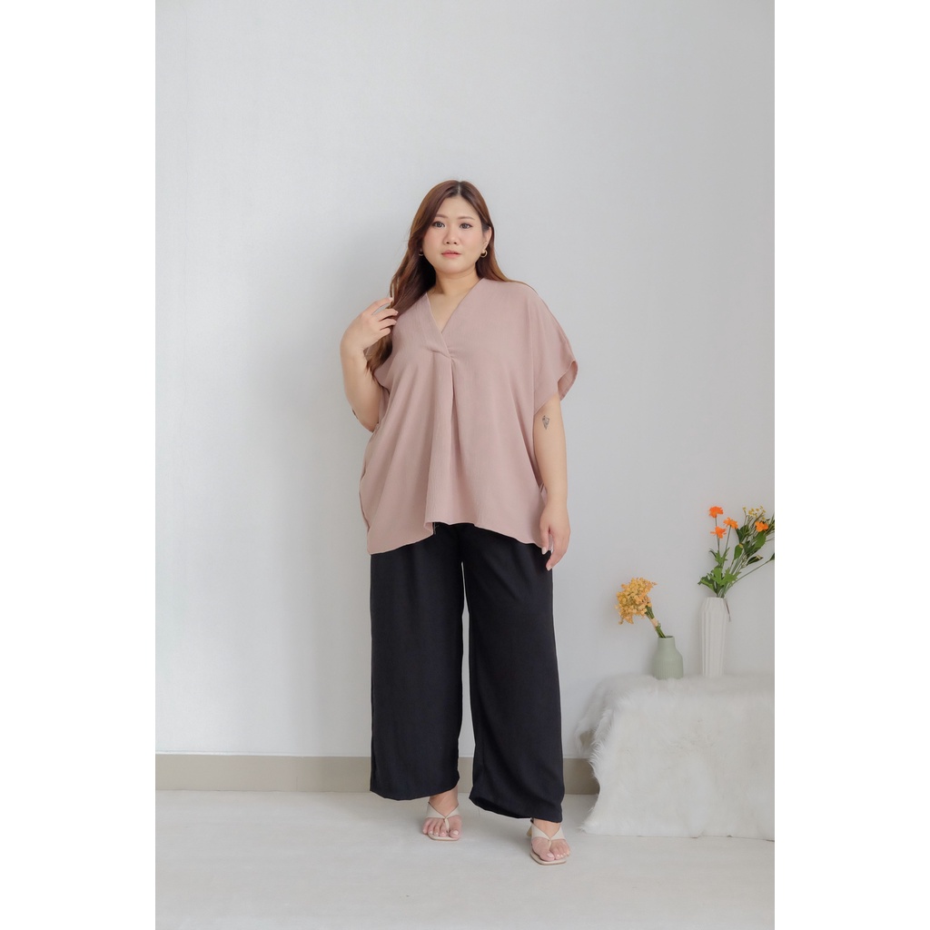 BIGWELL MILEA BLOUSE - ATASAN WANITA BIGSIZE - BLOUSE JUMBO WANITA