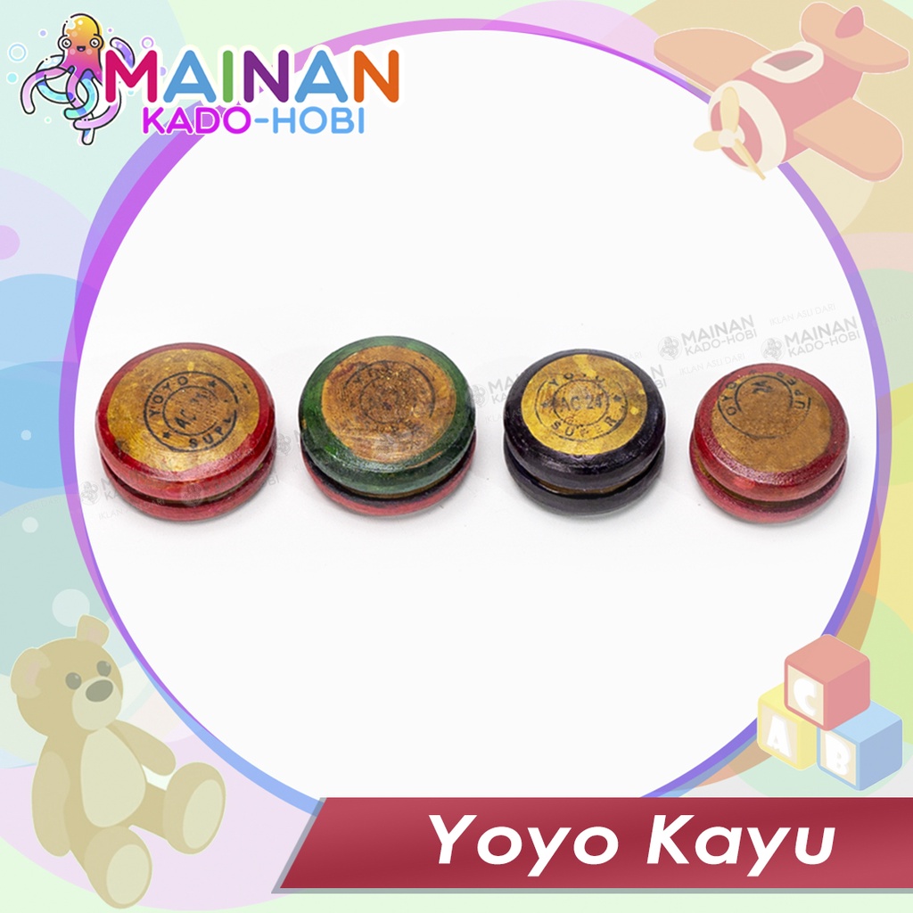 HADIAH ULANG TAHUN MAINAN KADO HOBI YOYO KAYU ANAK LAKI TRADITIONAL TOYS