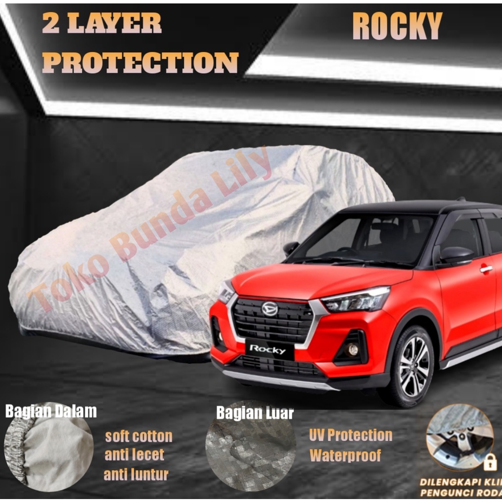 Cover Mobil Rocky 2 LAYER Protection Anti UV dan Waterproof