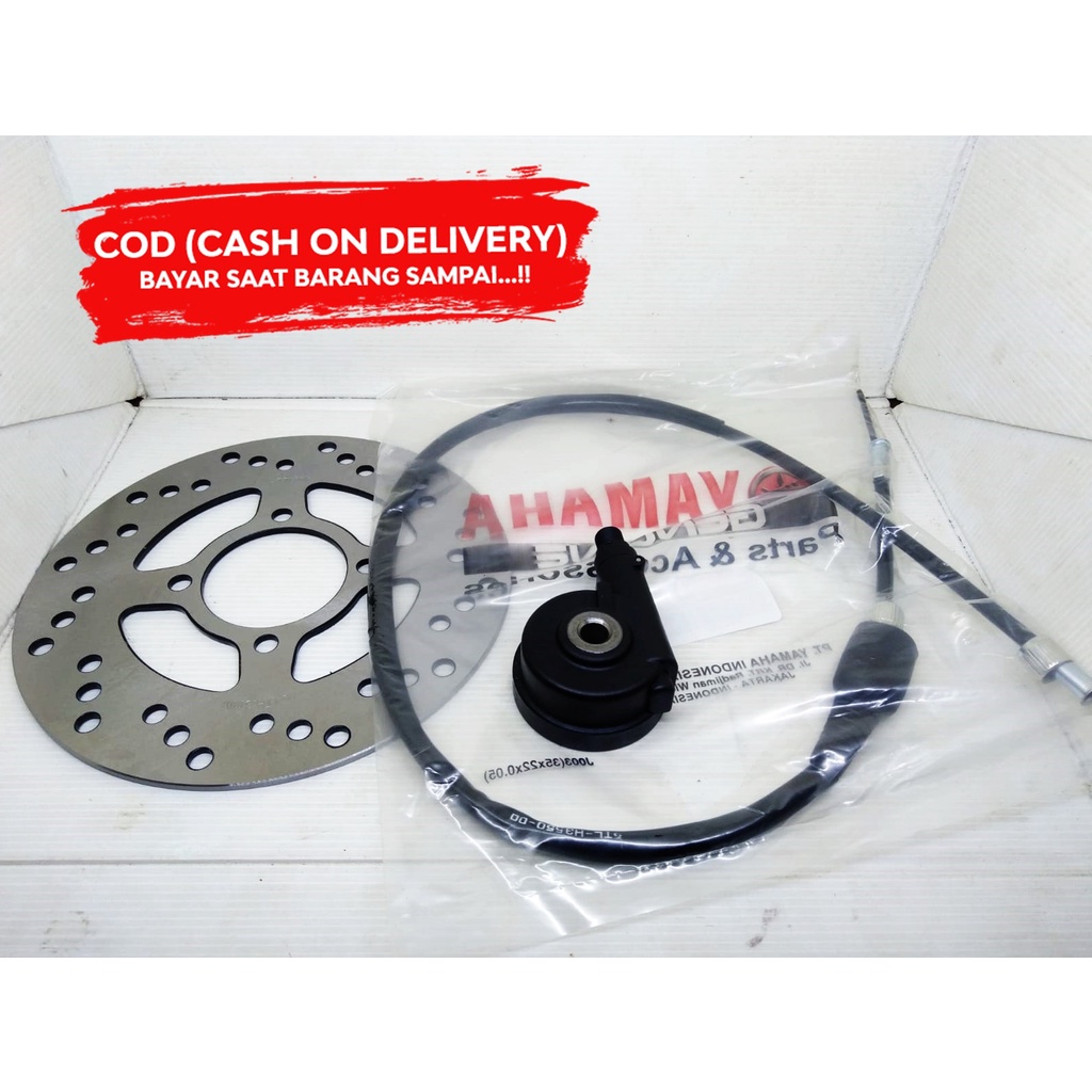 Piringan cakram disc Mio Smile / Mio Sporty Mio old karbu + kabel speedometer + gear box