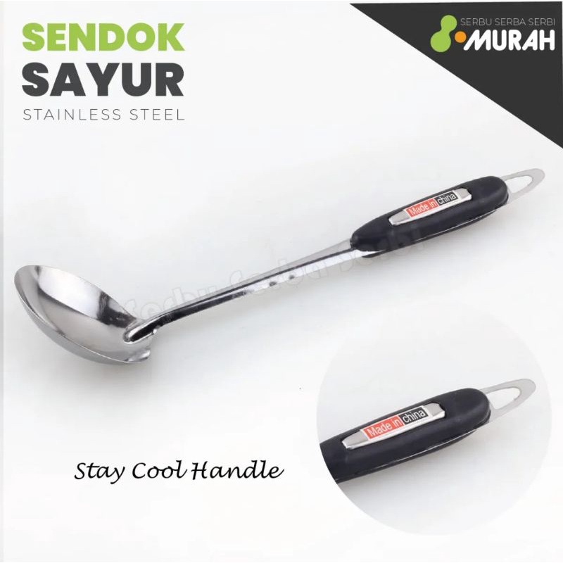 Sendok / centong sayur stainless besar