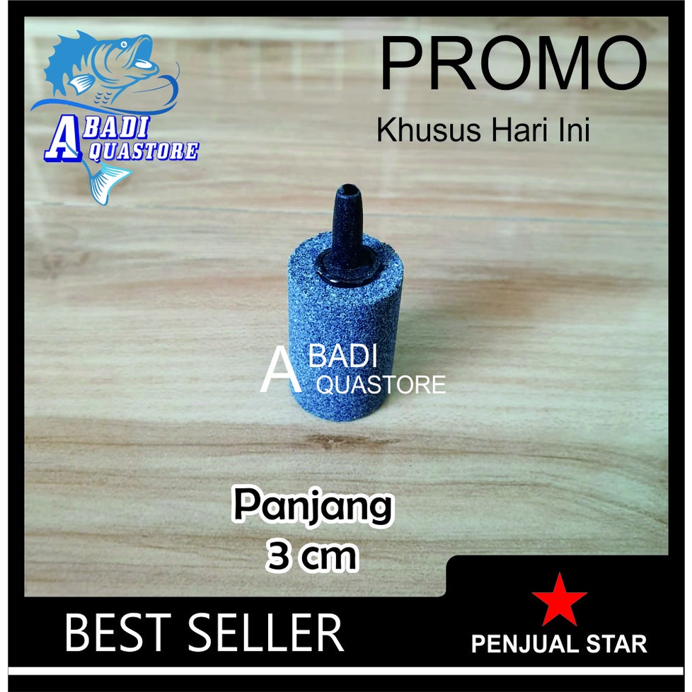 Batu Aerator PANJANG 3 CM - Batu Gelembung - Batu Aerator - Batu Aerasi - Airstone
