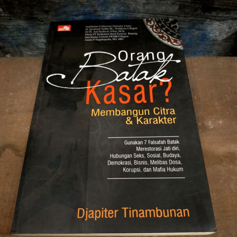 

buku orang Batak kasar (Citra & karakter)