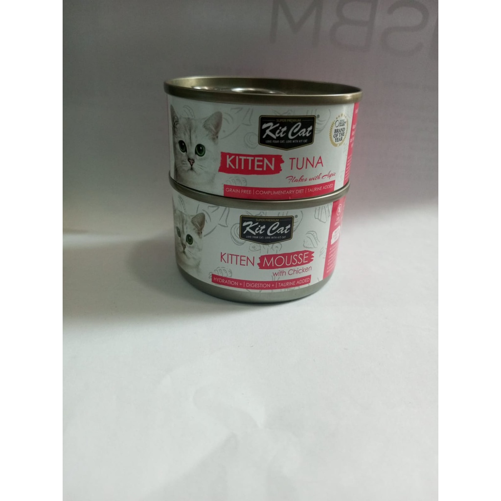 [KITTEN ]Catfood Kaleng KIT CAT Kitten &amp;Mousse Varian 80gr Makanan Kucing Basah kitcat