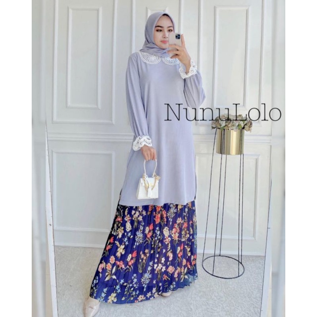 Karissa set tunik & rok prisket by Nunulolo