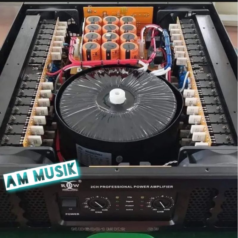 POWER AMPLIFIER RDW ND6001MK2 CLASS GB ORIGINAL 2 CHANNEL ND6001 MK2