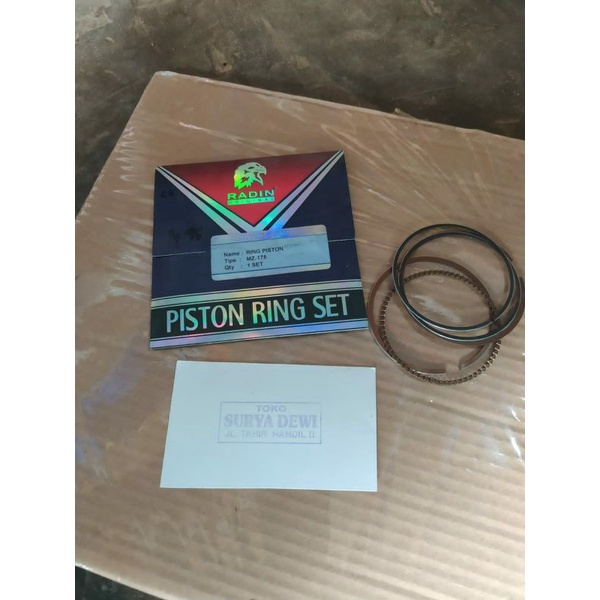 Ring Piston MZ 175 Standard - Ring piston set mz175 STD mesin yamaha - ring piston mz175 mesin 5,5 p
