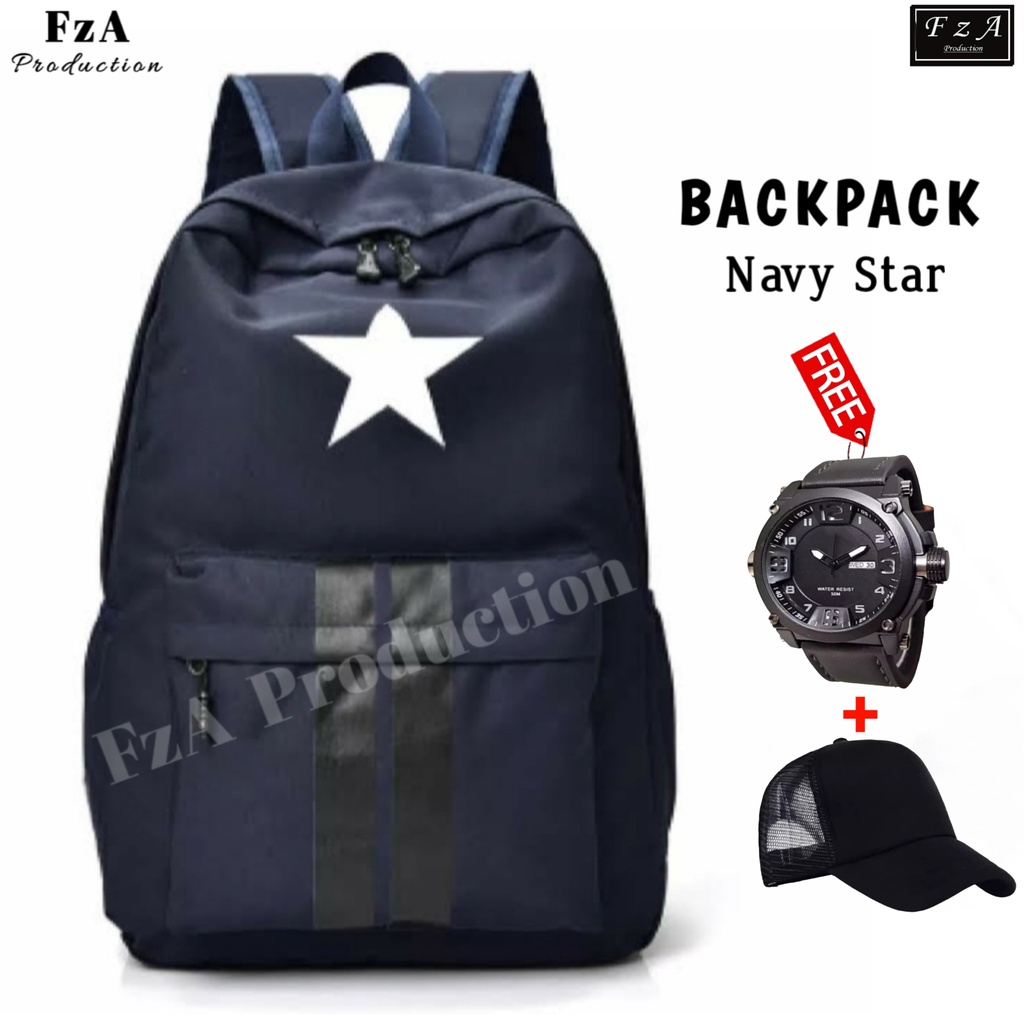 FzA Official - Tas Ransel Distro Original Casual pria Wanita / Tas Ransel Laptop / Backpack Sekolah Kuliah Distro Original Tas Punggung Laptop - NSQT