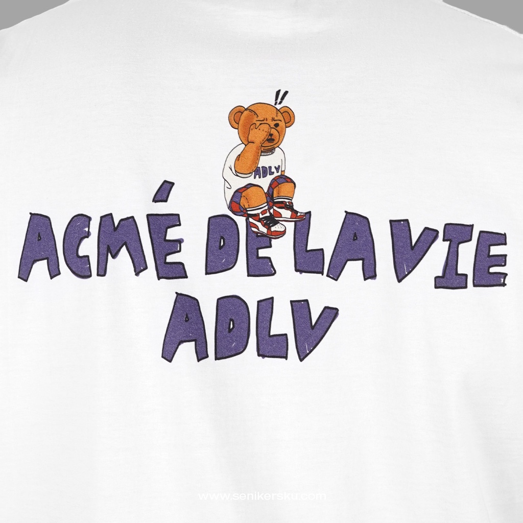 ADLV Cartoon Bear White Tee