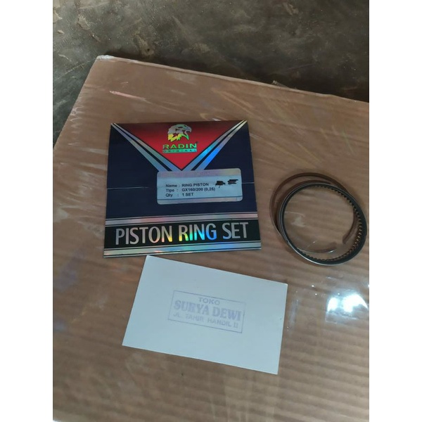 Ring Piston GX 160/200 0,25 - Piston ring set gx160/200 oversize 25 - ring piston mesin honda 5,5 pk
