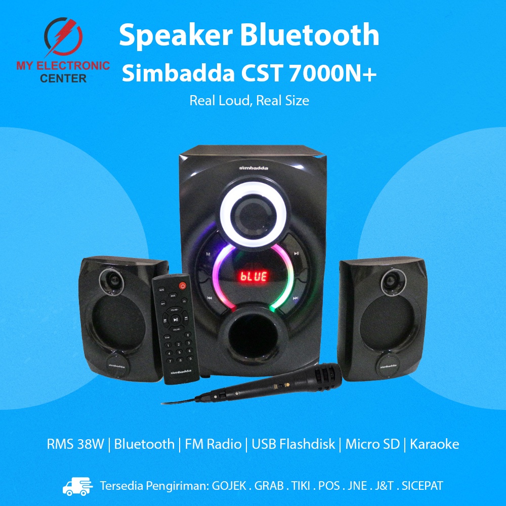 Speaker Bluetooth Simbadda CST 7000N+ Aktif Komputer PC Laptop Karaoke HP