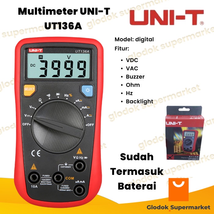 Multitester UNI-T UT136A Multimeter UNIT UT 136A Tester Digital