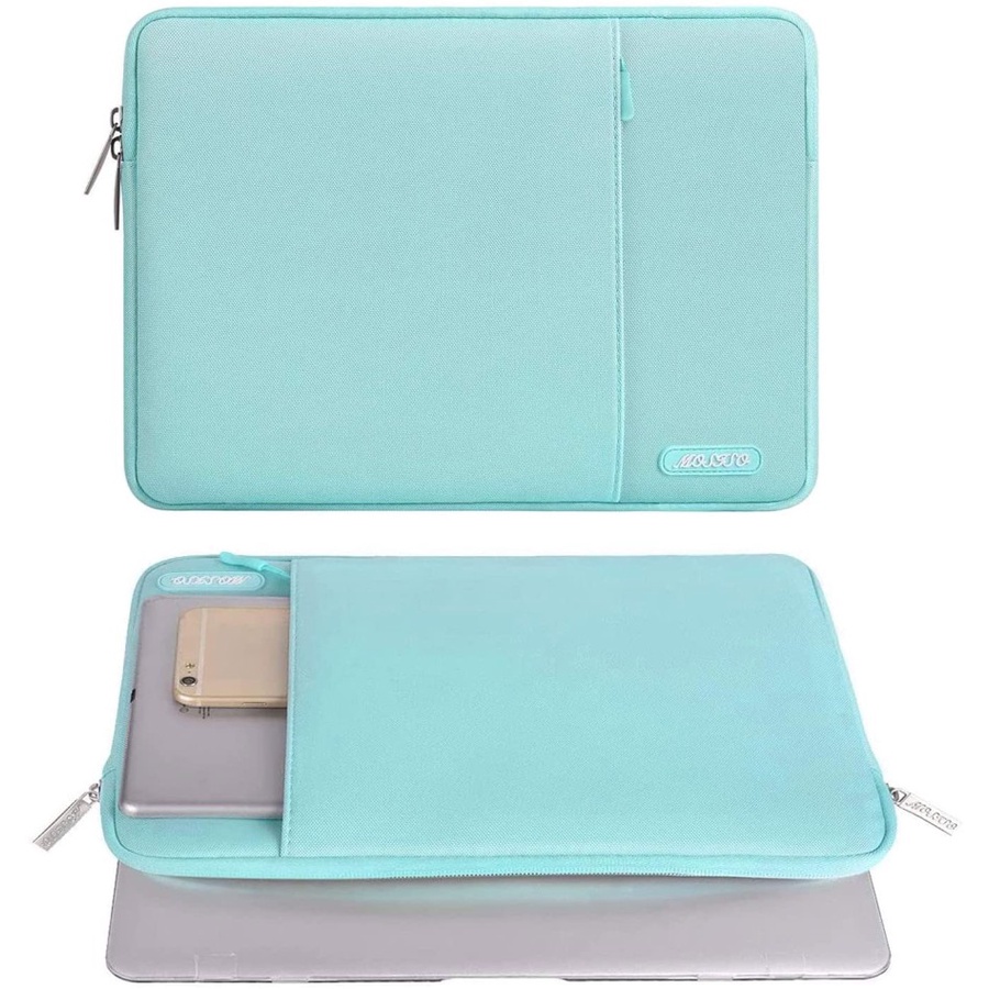 Tas Laptop blue Denim Softcase Macbook Sleeve 13 14 inch