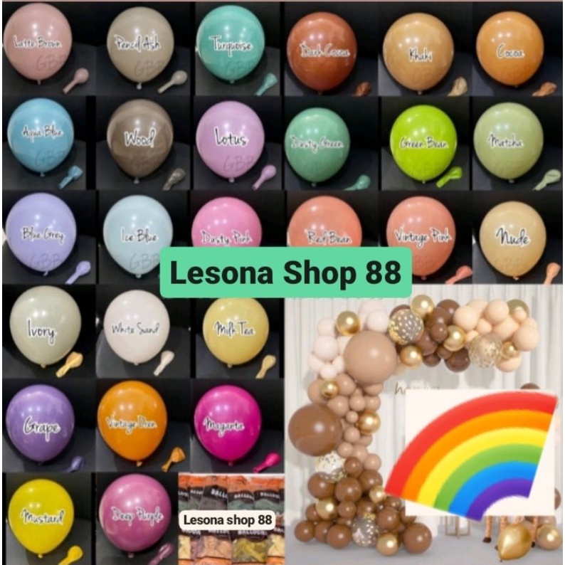 Balon Latex Vintage isi 100 pcs 12"