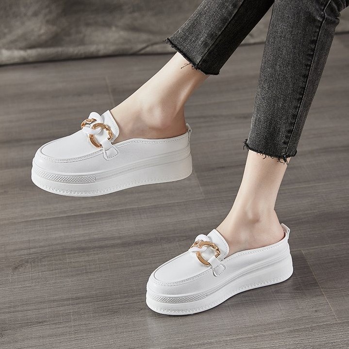 Sepatu Slip on Wanita Sandal Sepatu Wedges Import Terbaru Di-087