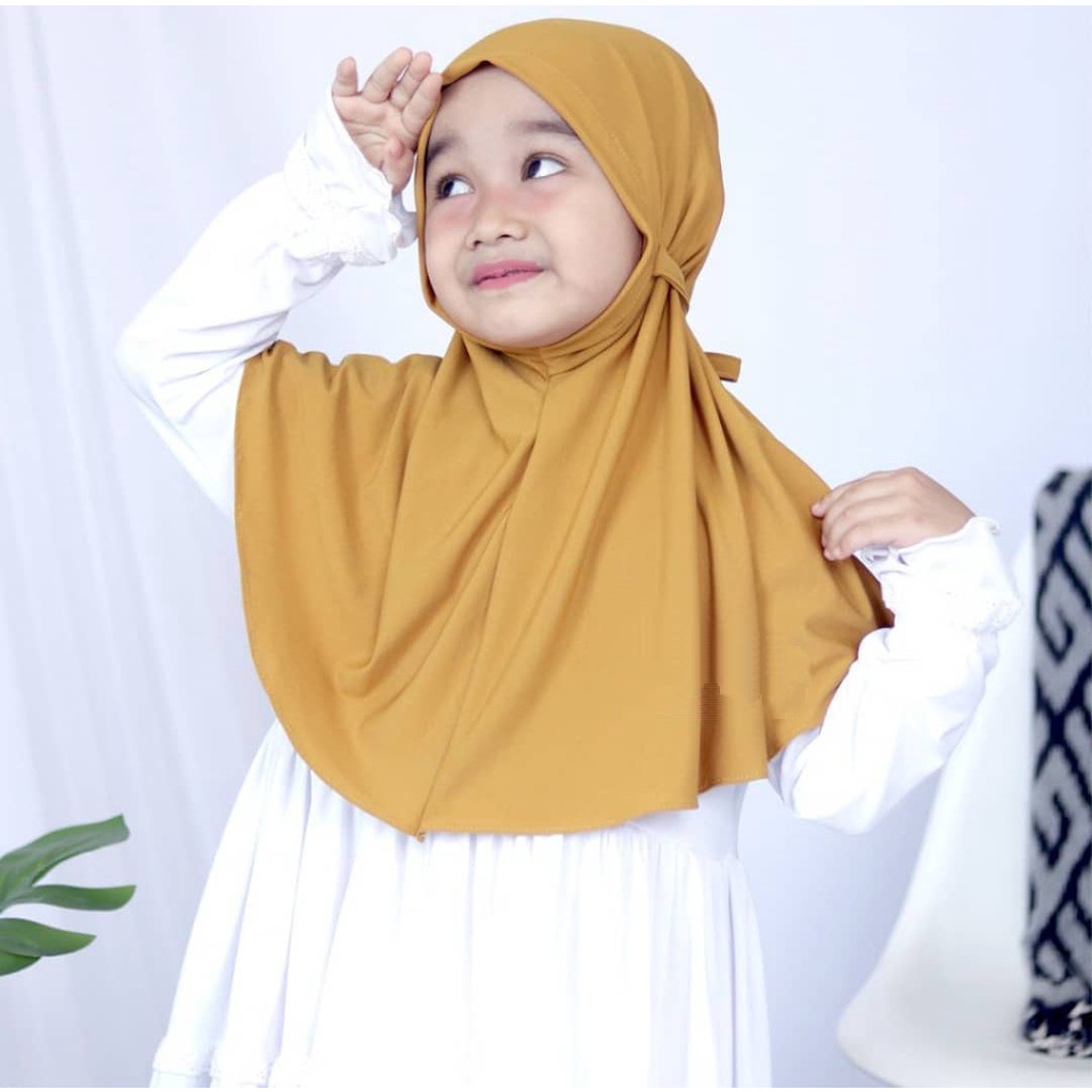 SYAHIRA BERGO HIJAB JILBAB INSTANT KERUDUNG ANAK BAHAN JERSEY WANITA MUSLIMAH PREMIUM