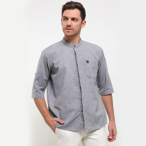 Brand Revolution - Kemeja Koko Pria Reguler Tabiaz Black