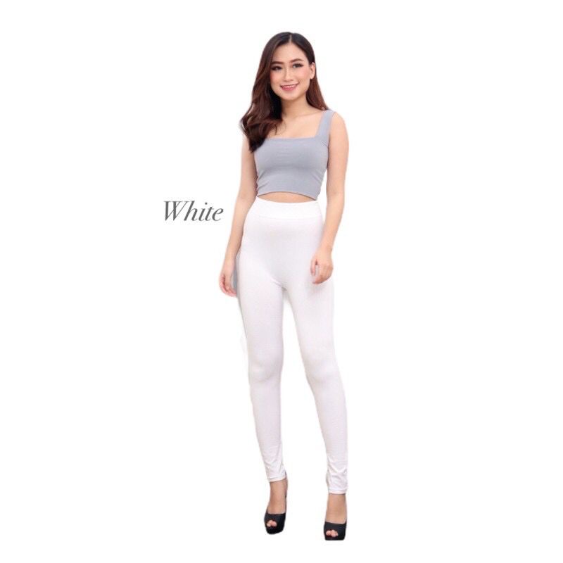 Legging Basic Tebal Premium Big Size Jumbo Lembut Elastis Highwaist Bigsize