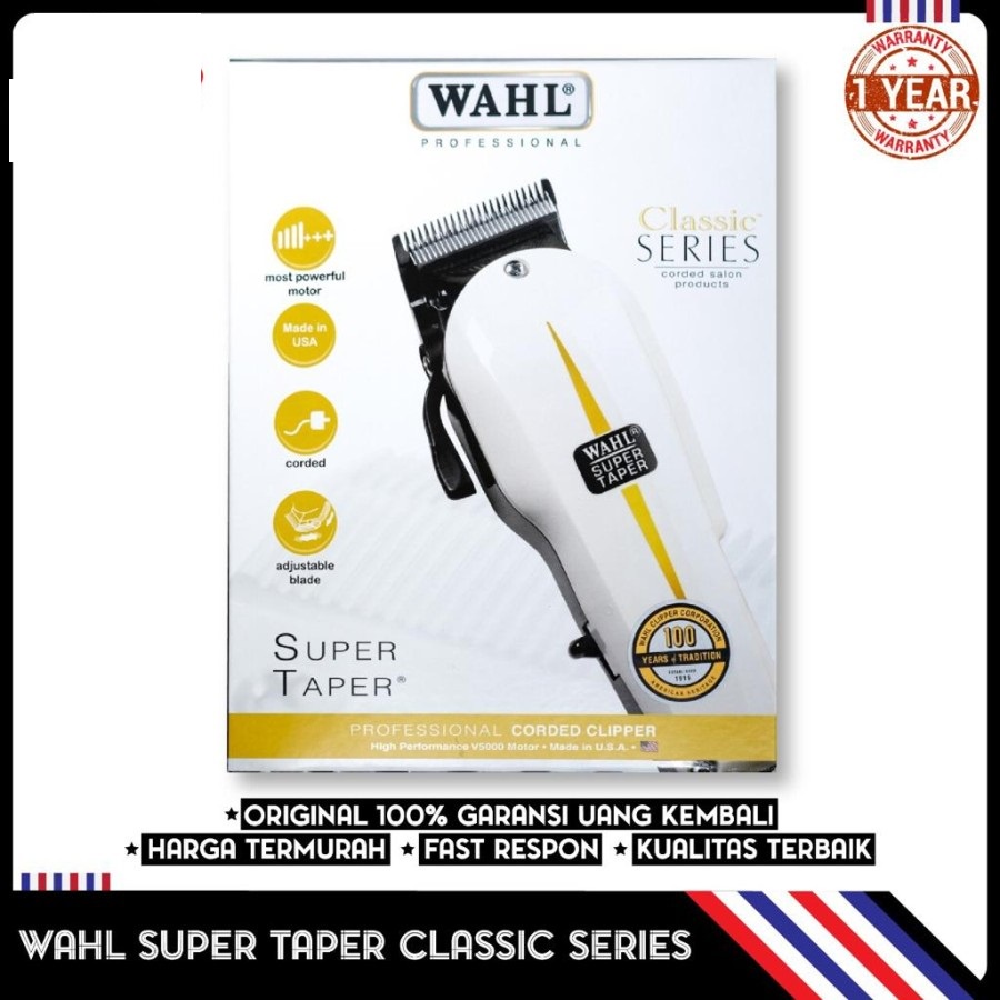 ORIGINAL Alat cukur rambut Clipper Wahl / Wahl Super Taper Mesin Cukur - KABEL