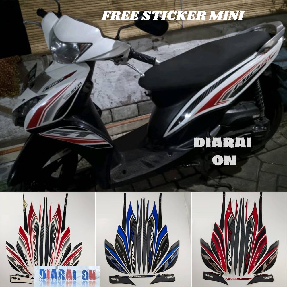 Striping Stiker Motor Mio Gt - Mio 2013 Murah
