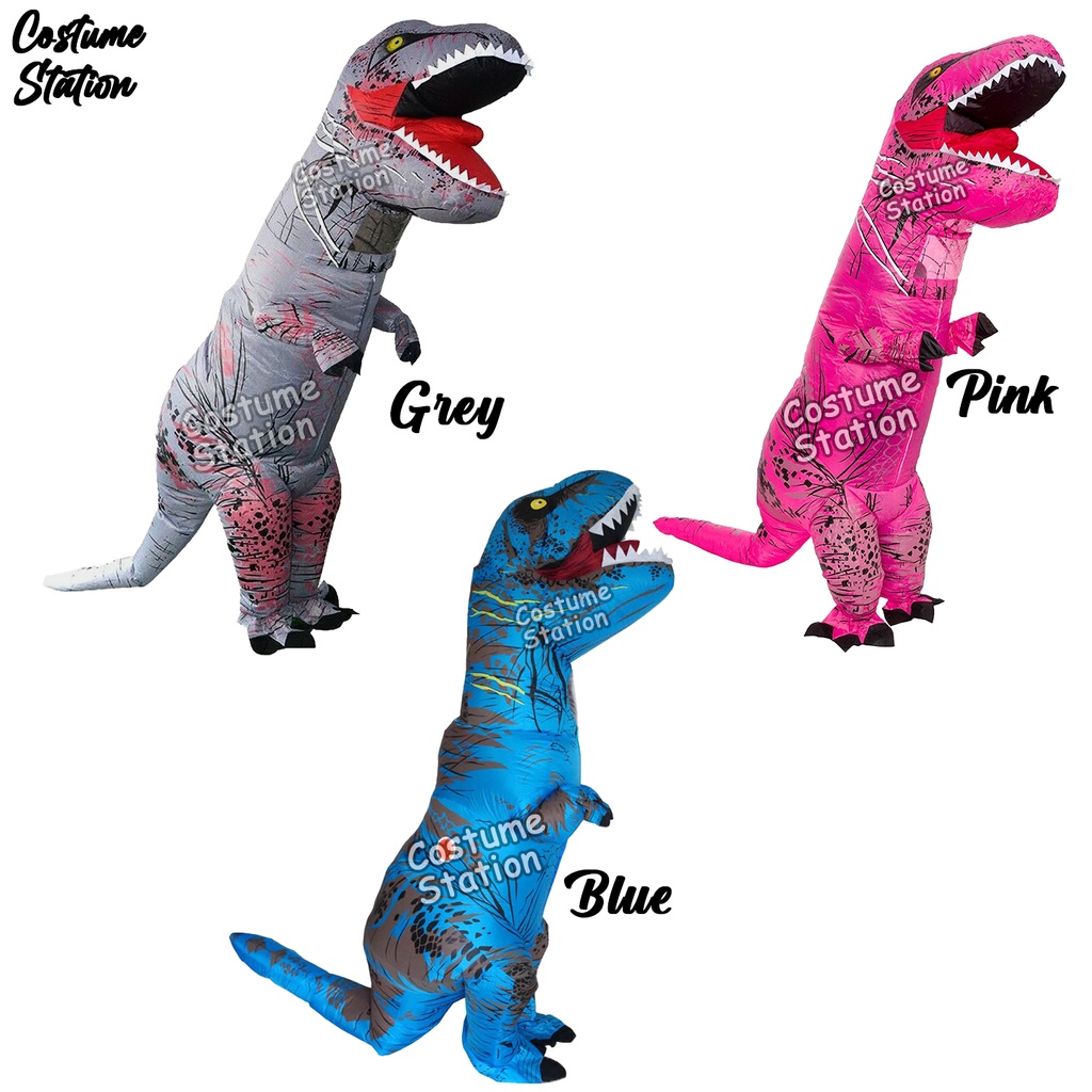 Kostum Dinosaurus T-rex Dewasa / Costume Dino Trex Inflatable, model pompa angin