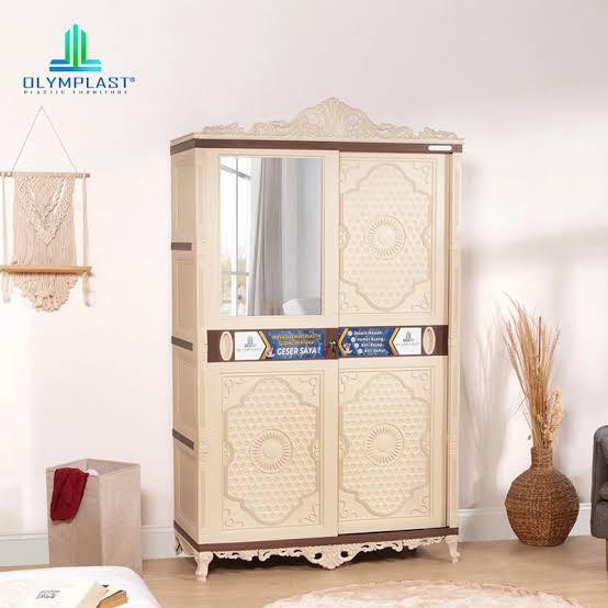 Lemari Pakaian Sliding Plastik Olymplast Classic Otc Promo Baru Murah