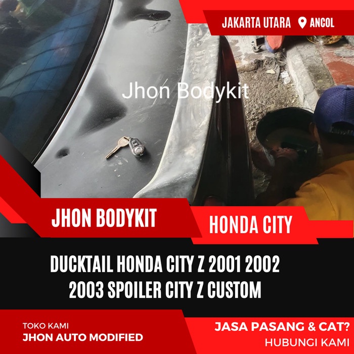 DUCKTAIL HONDA CITY Z 2001 2002 2003 SPOILER CITY Z CUSTOM