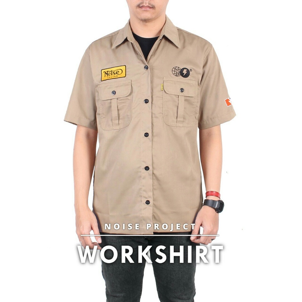 Workshirt Noise Project Kemeja Workshirt Kemeja pria Bata