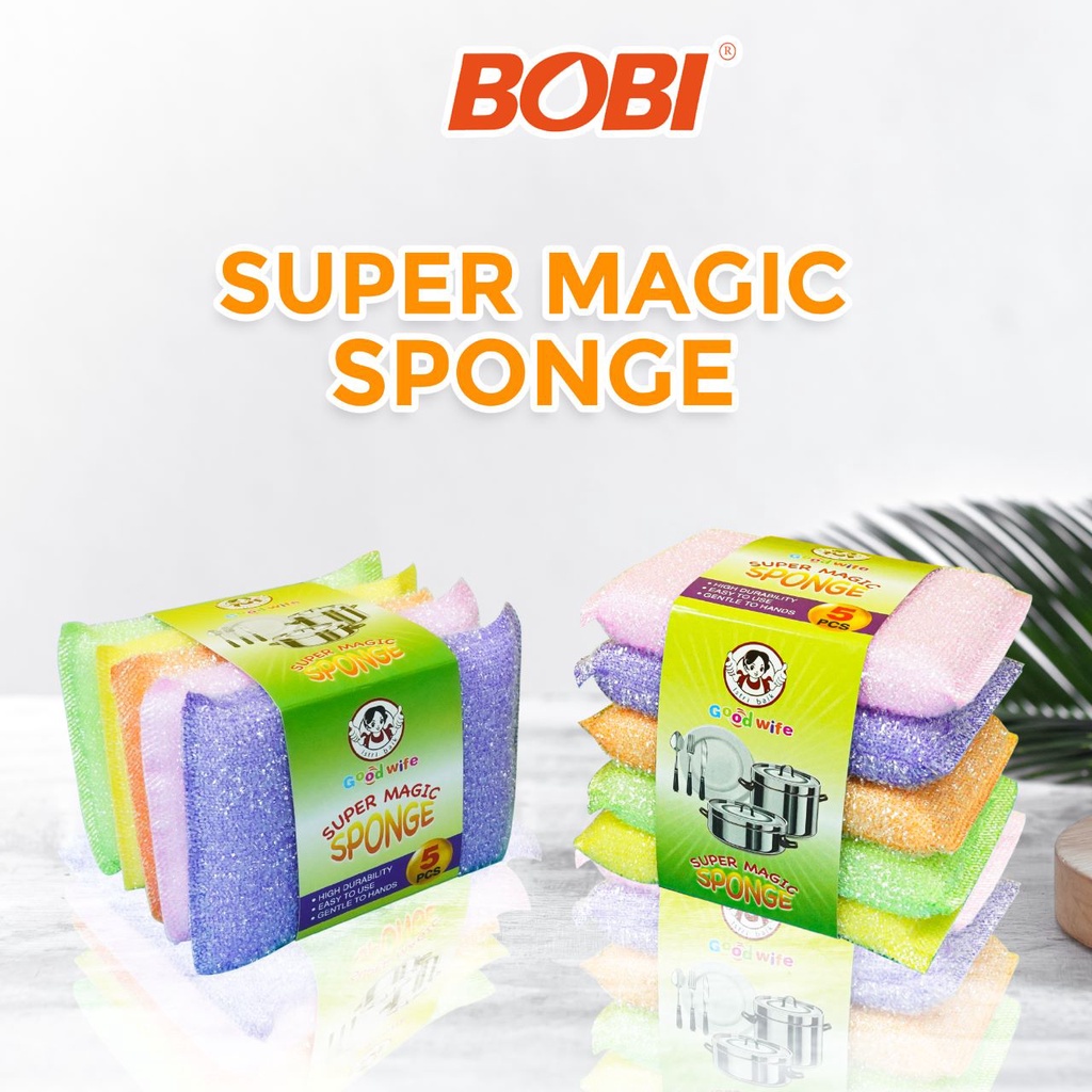 Spons Cuci Piring Warna Warni // Super Magic Spons BOBI