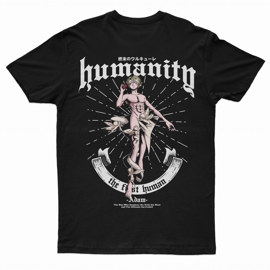 Tshirt Adam Ragnarok Anime Manga The Record of Ragnarok Premium Unisex