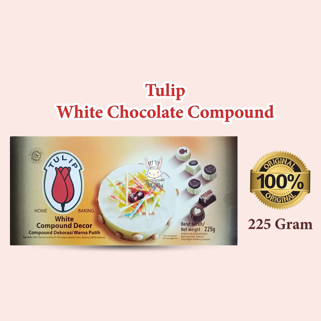 

Tulip White Chocolate Compound 225 Gram