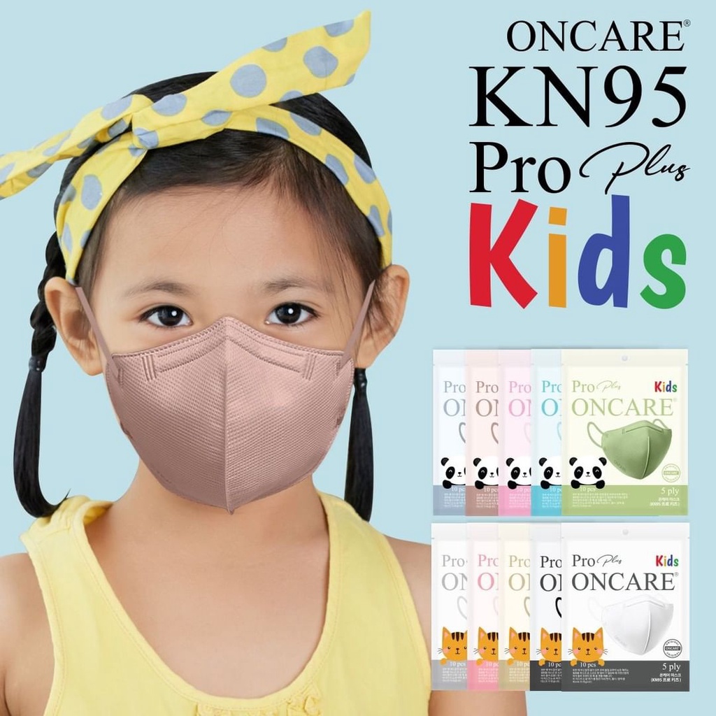 MASKER ONCARE Kn95 PRO plus ANAK PRO KIDS ANAK TERBARU