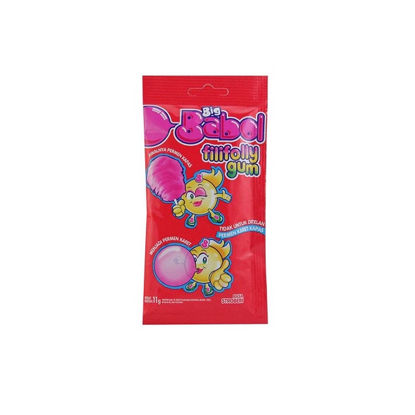 BIG BABOL FILIFOLLY GUM STRAWBERRY 11 GR - PERMEN