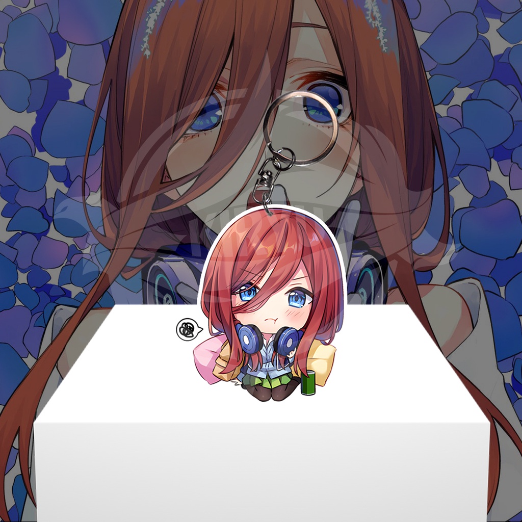 Gantungan Kunci Gantungan HP Anime Gotoubun no Hanayome Nakano Miku - Ganci Akrilik - Keychain Acryl