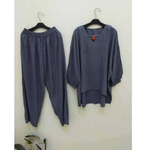 PALING LARIS Setelan mama rosa jumbo / setelan jumbo ld 140 / baju setelan wanita kekinian / one set