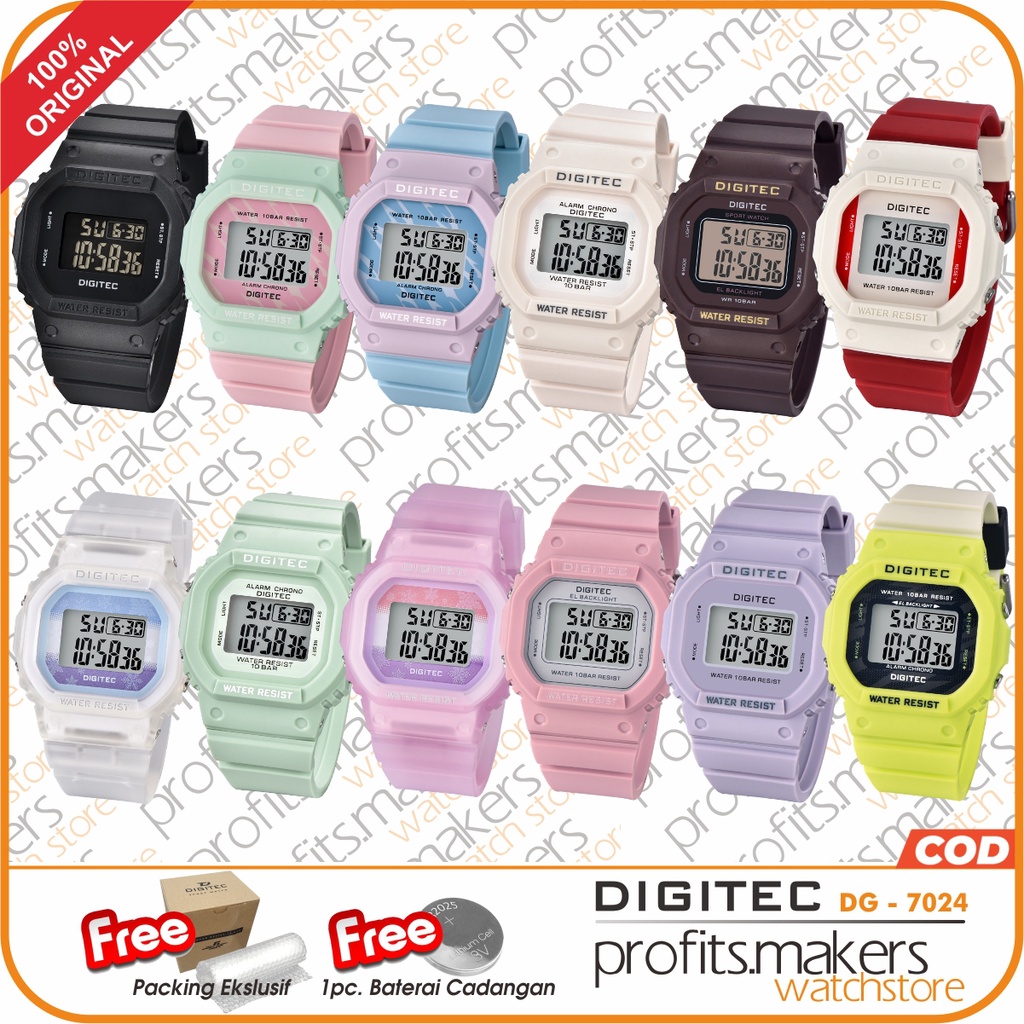 DIGITEC DG7024 / DG 7024 / DG-7024 / DG 4088 / DG-4088 / DG4088 Watch Jam Tangan ORIGINAL