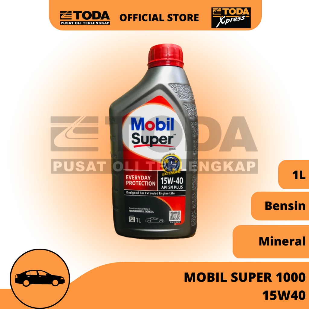 Oli Mesin Mobil Super 1000 15W-40 API SN Plus 1000ml Original