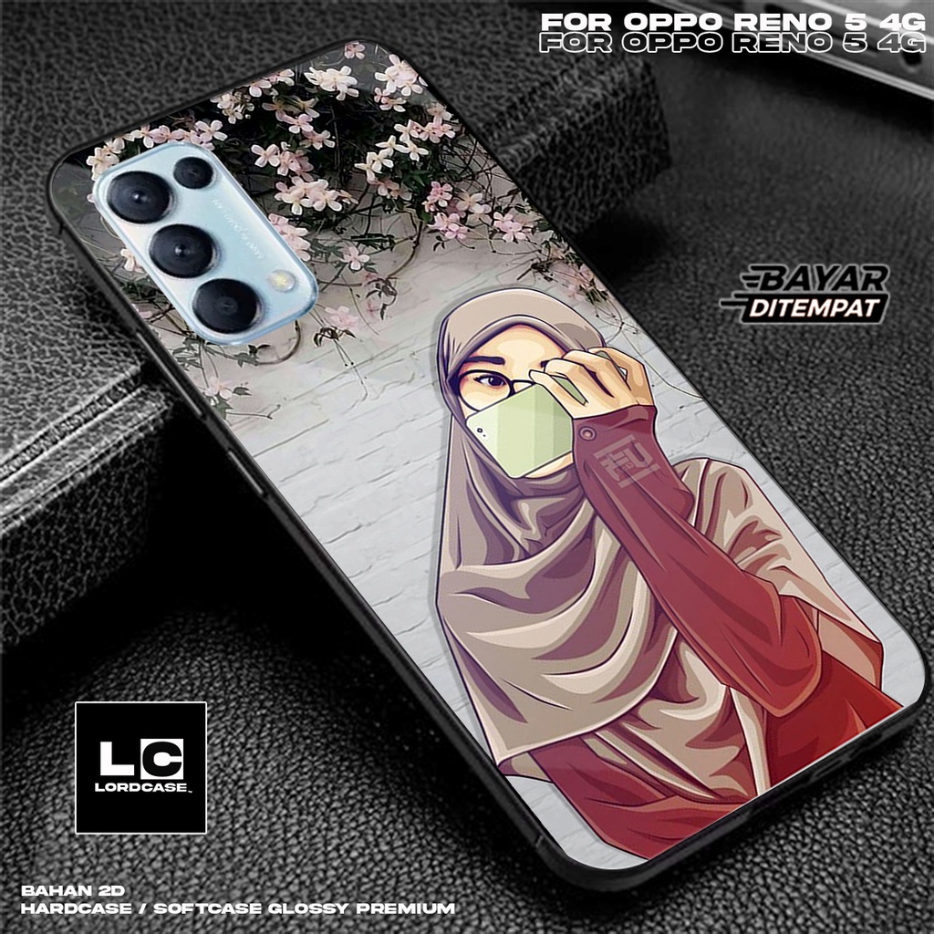 Case OPPO RENO 5 4G - Casing Hp Terbaru 2023 Lord case14 [ case HIJAB ] Silikon Hp Mewah - Kesing Hp