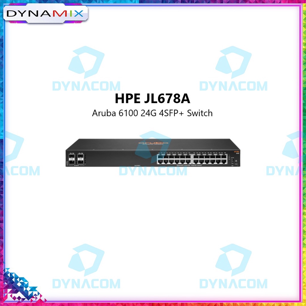 HPE JL678A Aruba 6100 24G 4SFP + Switch