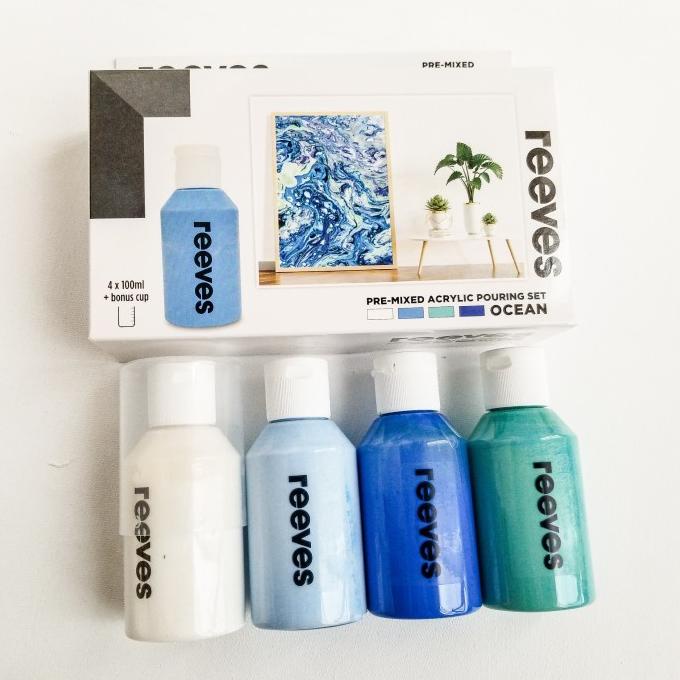 

SALE Reeves Pre-Mixed Acrylic Pouring Set 4x100ml