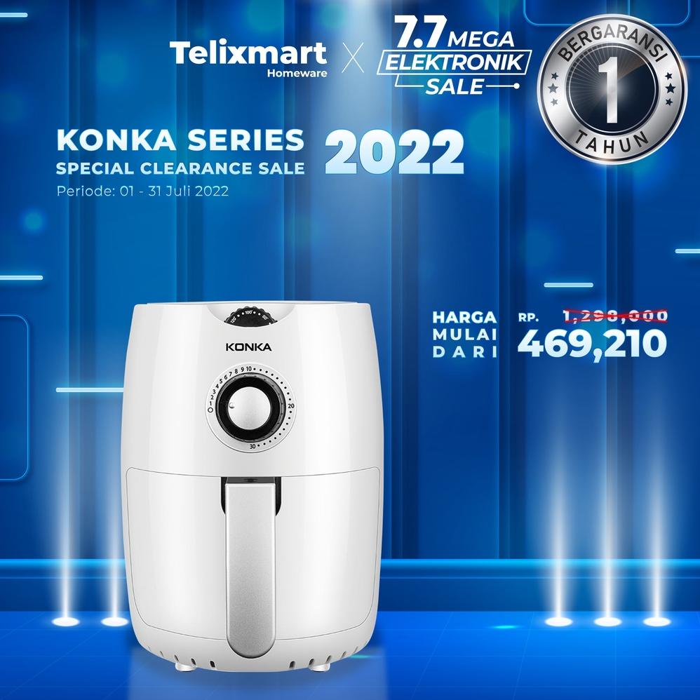 KONKA AIR FRYER TERBAIK PENGGORENGAN ELEKTRONIK TANPA MINYAK ALAT MENGGORENG LISTRIK LOW WATT 2.2L .